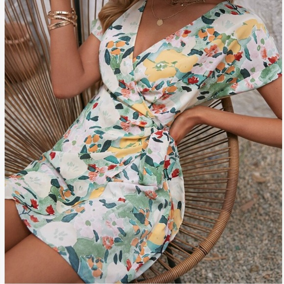 SHEIN Dresses & Skirts - SHEIN Floral Wrap Dress